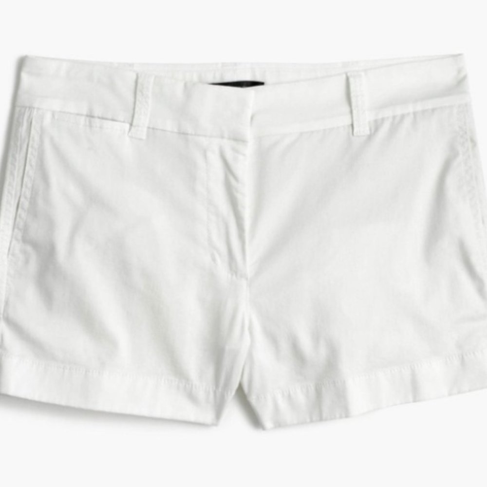 J. Crew White Chino Shorts (Women's Size 4)